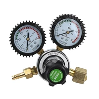 co2 pressure regulator valve co2 pressure reducer dual gauge gas gauge regulator carbon dioxide welding pressure reducer