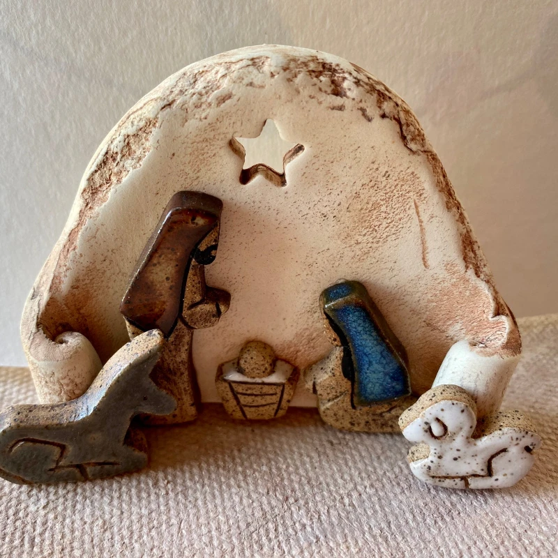 

Tiny Nativity Peace Living Resin Craft Ornament Easter Decoration Christianity Easter Gifts Home Decoration