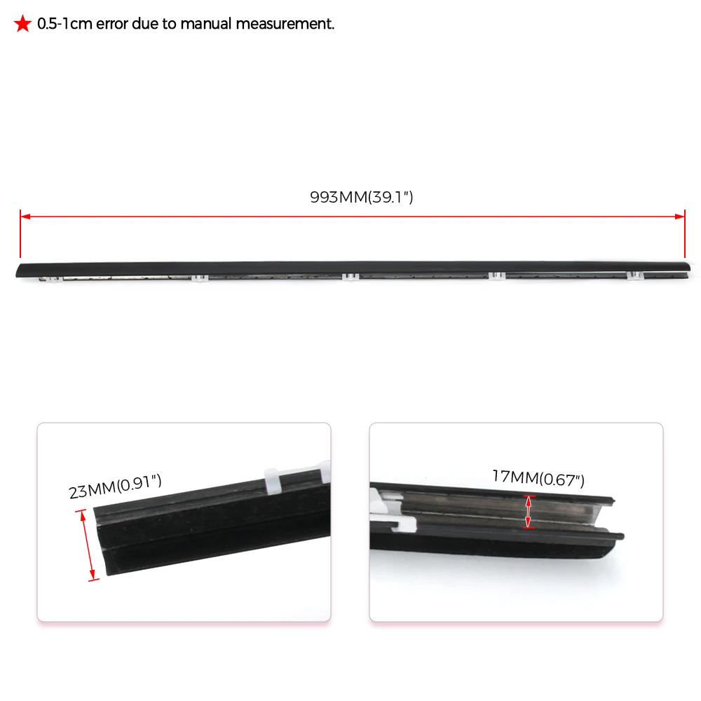 1 пара уплотнительных лент для переднего стекла L &amp R 93-95 Honda Civic Coupe 92-95 Hatchback