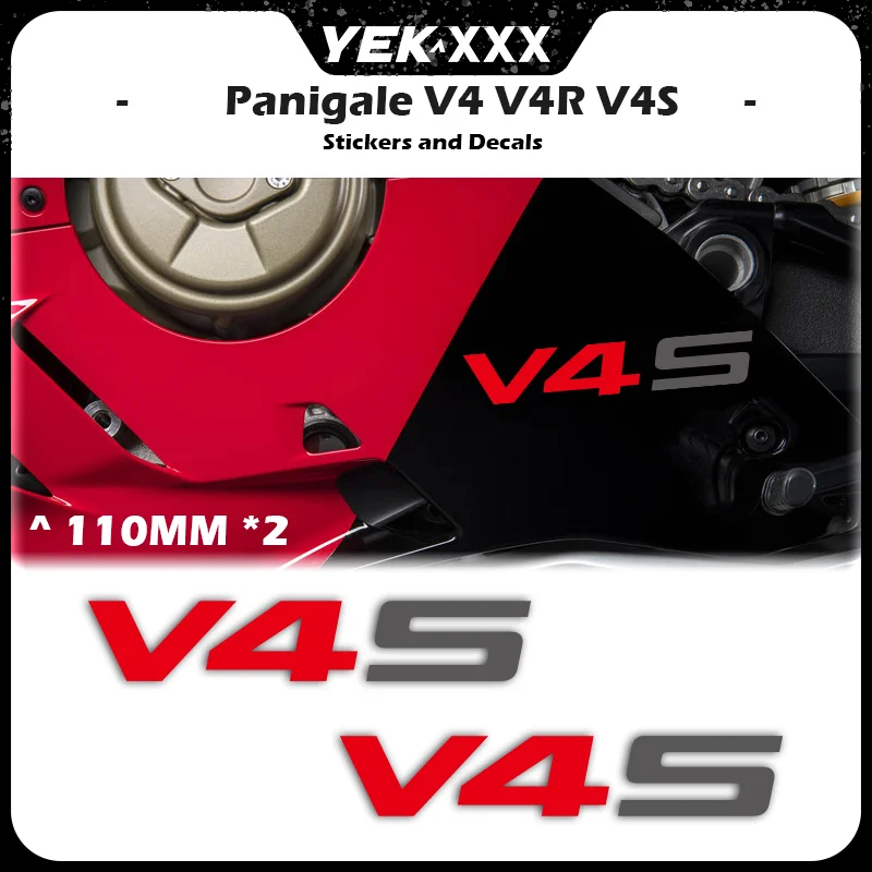 

Для Ducati Panigale V4 V4S VR мотоциклетный обтекатель двигателя защитная наклейка V4 логотип наклейка на корпус наклейка V4S логотип