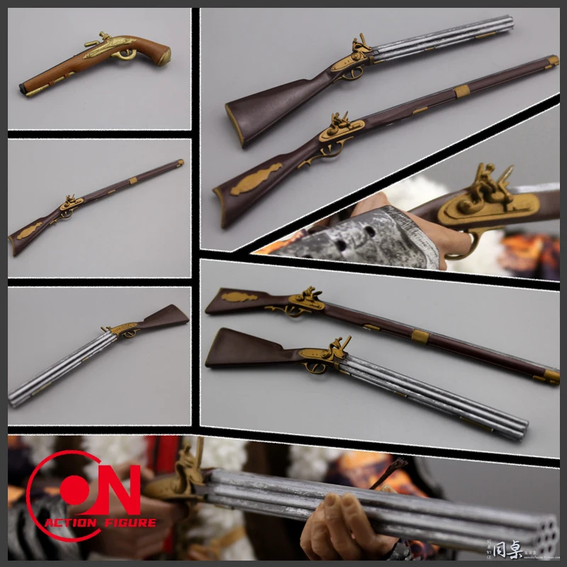 Модель пистолета Flintlock 1/6 масштаба из ПВХ