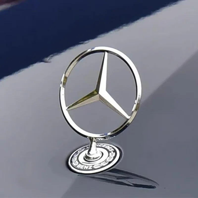 44 мм 3D металлический хромированный черный автомобильный передний капот эмблема