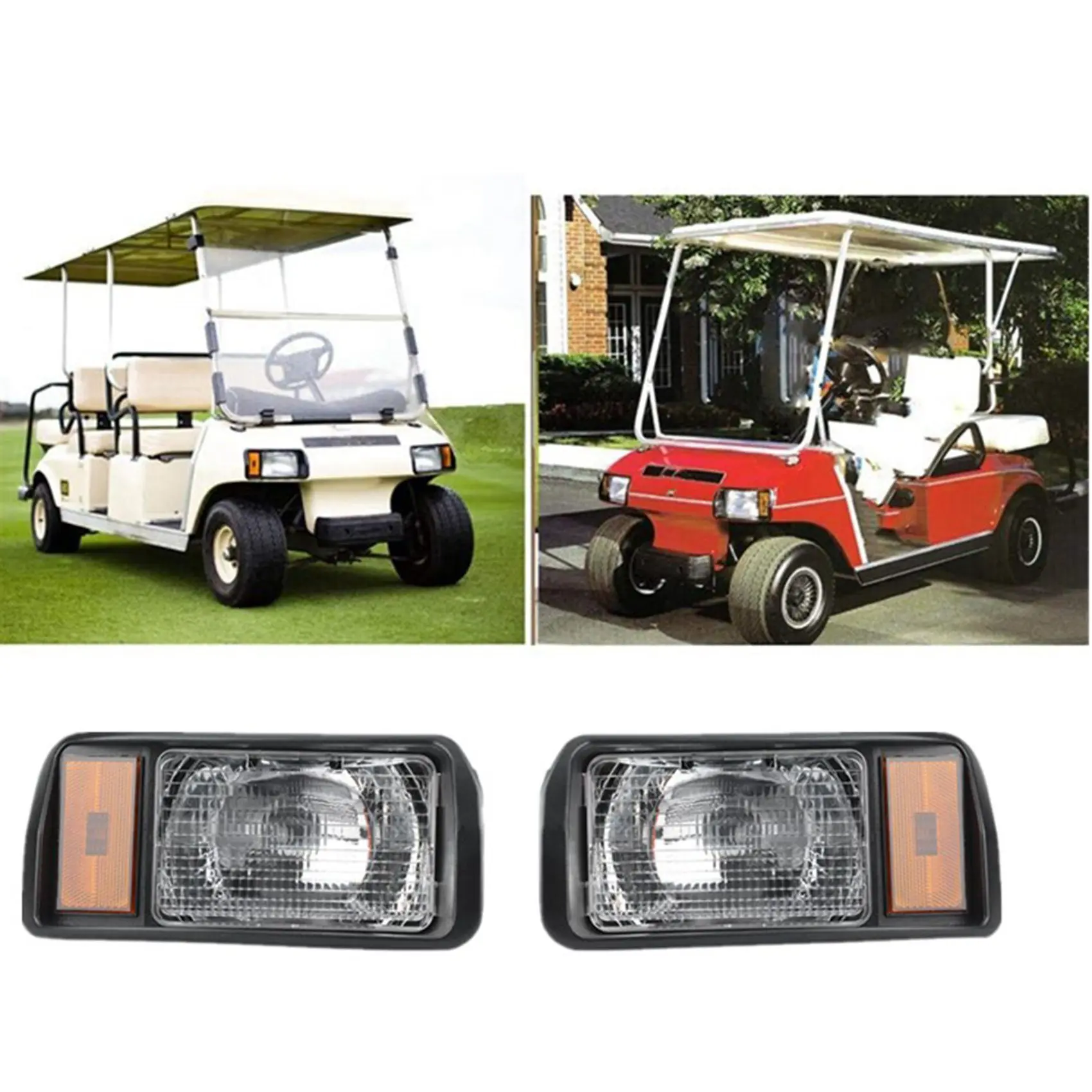 Golf Cart Headlights Club Car Style Light Factory Size Light