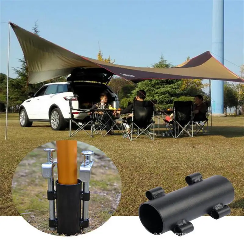 

Tent Support Rod Fixed Shelter Tarp Awning Iron Holder Fixer Reinforced Windproof Tent Awning Pole Camping Tents Accessories