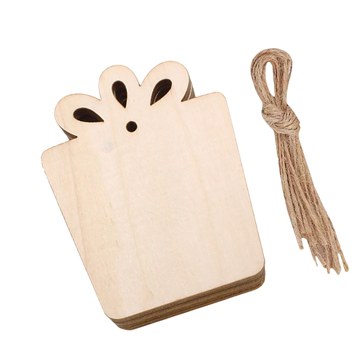 

10PCS Gift Box Shape Hanging Ornaments Hanging Pendants with Rope for Home Party