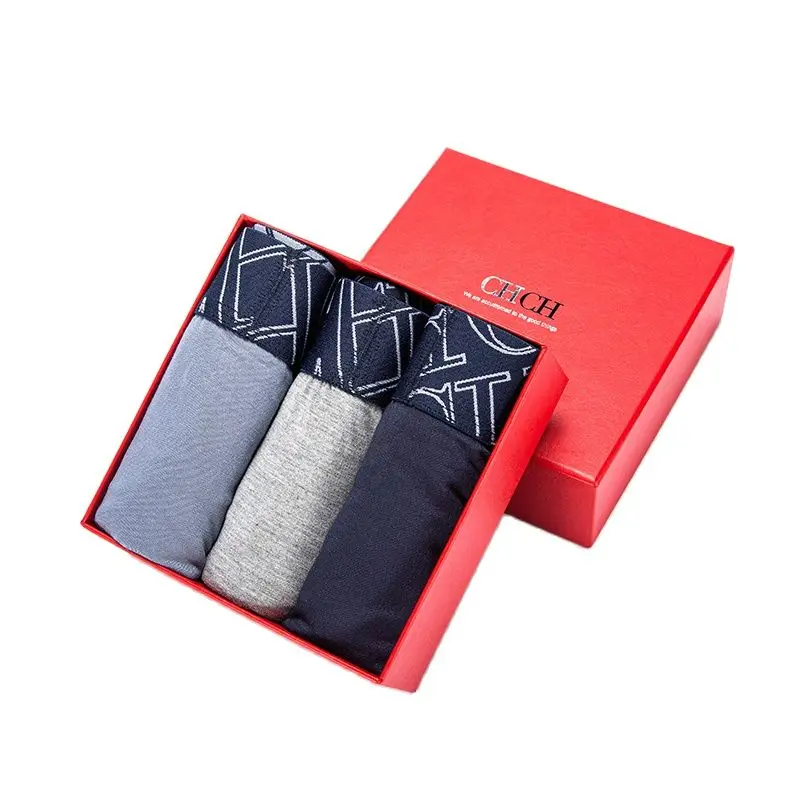 2023 Fashion Men's Underwear Sets Boxer Sexy Men Home Shorts Antibacterial Underpants 6 Colors Man Panties Gift Box Packing