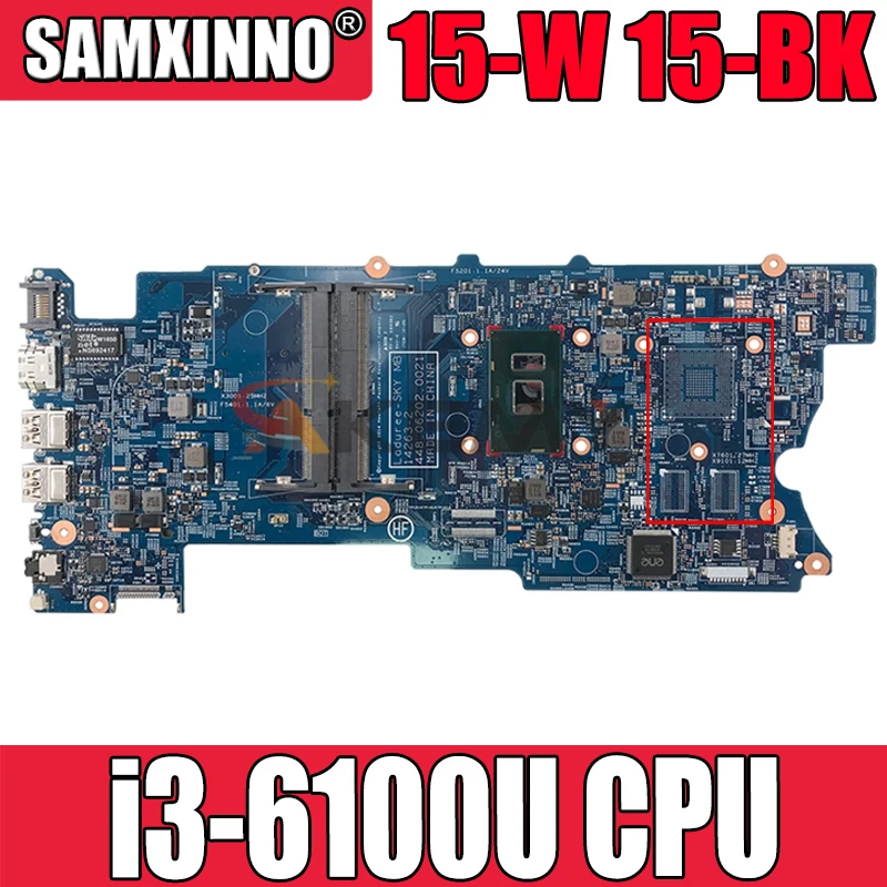 

For HP X360 15-W 15-BK Series Laptop Motherboard With SR2EU i3-6100U 448.06203.0021 860592-601 860592-001 100% Tested Fast Ship