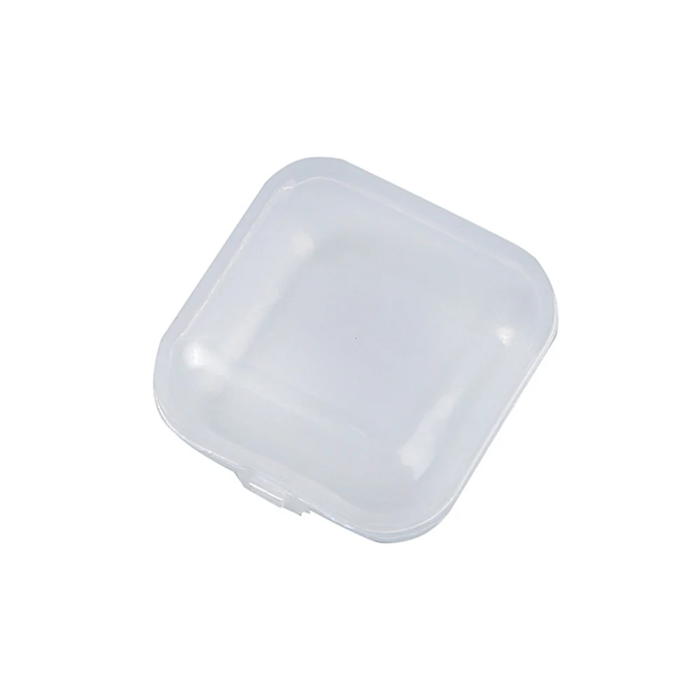 

Маленькая пластиковая коробка для хранения серег, колец, затычек для ушей, еженедельная коробка для таблеток, прозрачная квадратная коробк...