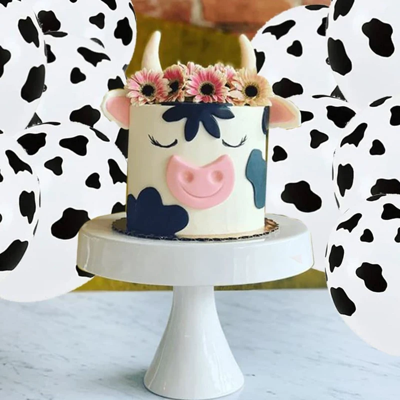 Cow Balloons Funny Cow Print Balloons For Children's Party Western Cowboy Theme Kids Birthday Decoration images - 6