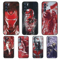 ink painting marvel heroes for realme c3 case soft silicon back cover oppo realme c3 rmx2020 coque capa funda find x3 pro c21 8