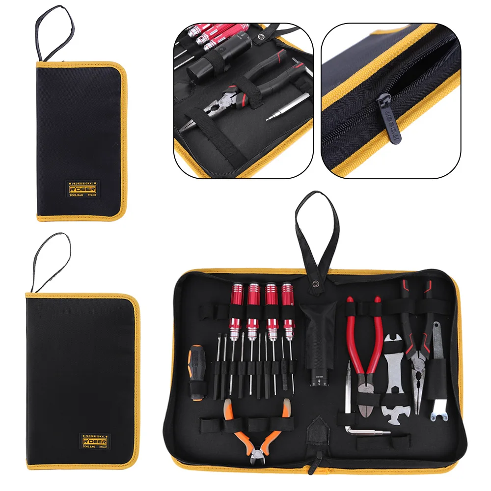 

Hand Tool Kits Storage Pouch Portable Screw Repair Storage Bag Durable Tool Pockets Reinforced Knot Design for Household Travel