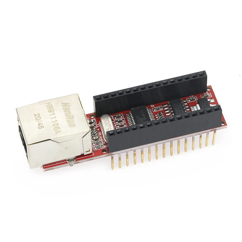 Фото Nano V3 Ethernet щит ENC28J60 микрочип HR911105A Ethernet веб-сервер плата модуль для Arduino Nano 3,0 №4