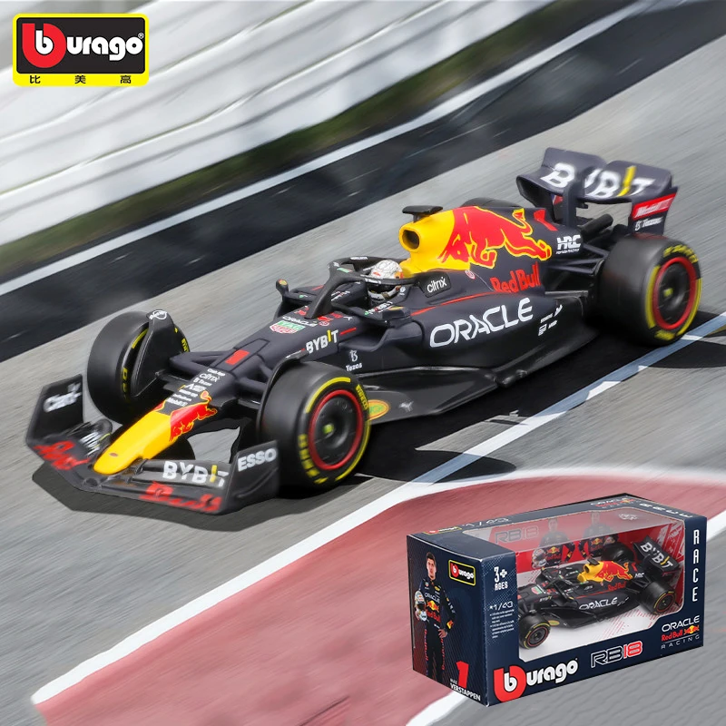 

Bburago 1:43 Red Bull Racing TAG Heuer RB18 Alloy Car 2022 Champion F1 Die Cast Model Toy Collectible #1 Verstappen #11 Perez