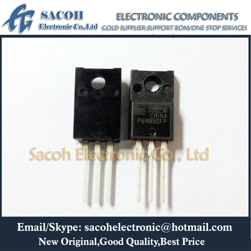 

10Pcs STP6NB50FP P6NB50FP or STP6NB90FP or STP6NB80FP or STP6NB25FP TO-220F 6A 500V Power MOSFET