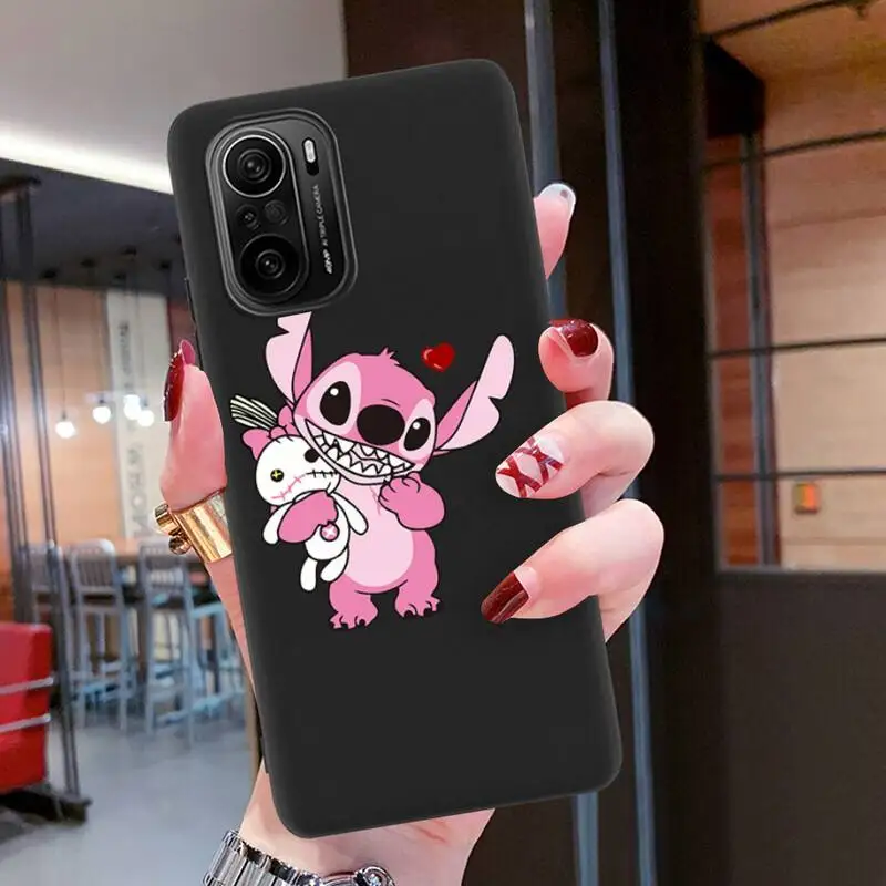 Cute Disney Lovely Cartoon Stitch Phone Case For Redmi 9A K20 K30 K40 Note 11E 11S 11 10 9 Pro Silicone Soft Cover