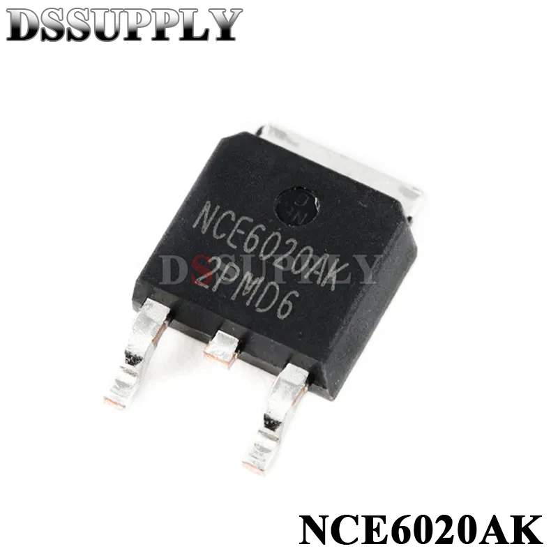 10 шт., микросхема NCE6020AK NCE6020 TO252 MOSFET-N 60V 20A SMD