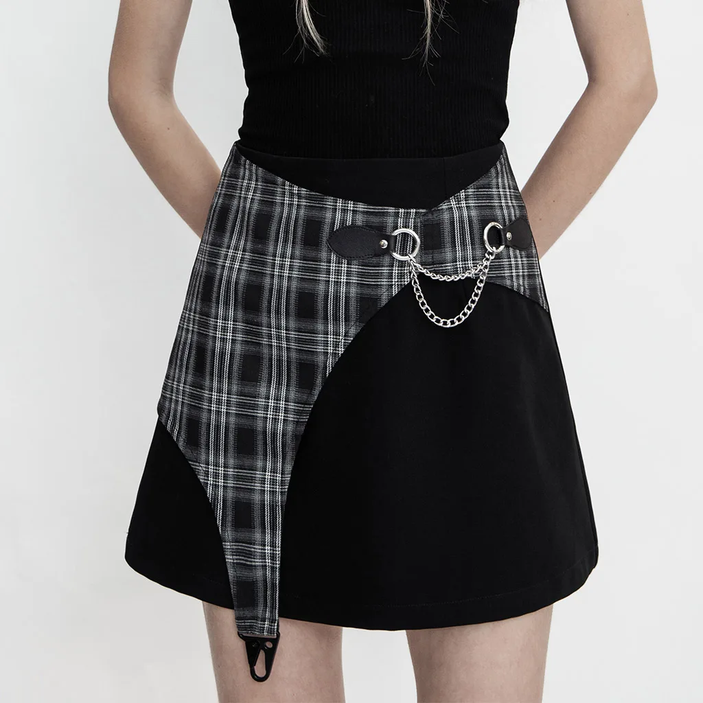 PUNKRAVE Women's Skirt Punk 