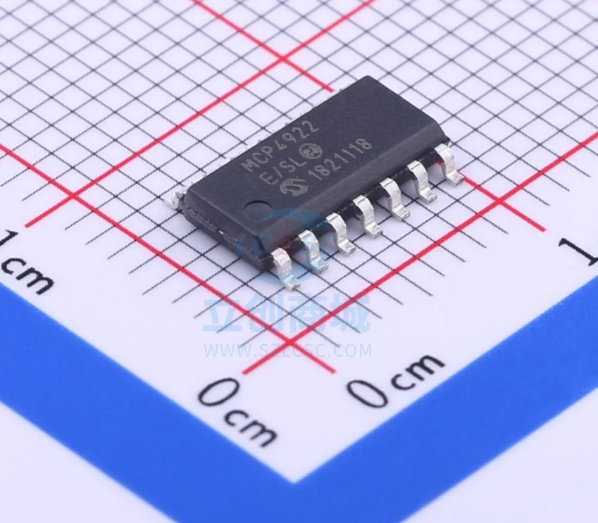 

MCP4922-E/SL Package SOIC-14 New Original Genuine Digital-to-analog Conversion Chip DAC