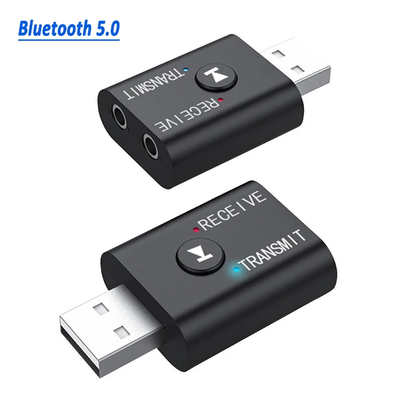 Bluetooth адаптер BT5.0 беспроводной аудио USB-ключ для компьютера телефона