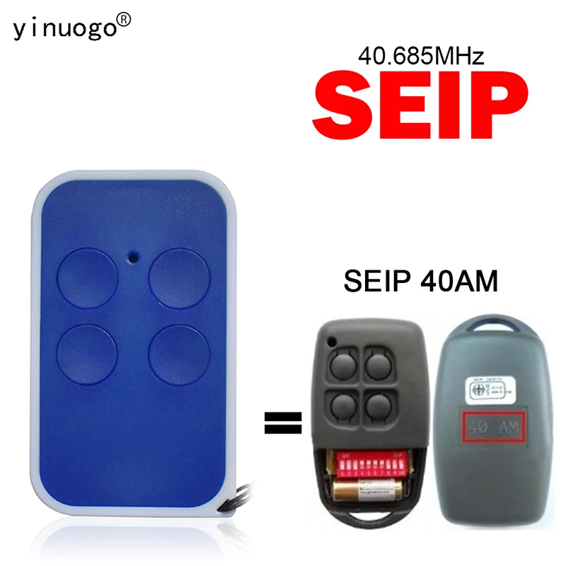 

For SEIP 40AM Garage Remote Control 40.685MHz Fixed Code Copy Garage Door Openers 4 Channels Command Transmitter Low Frequency