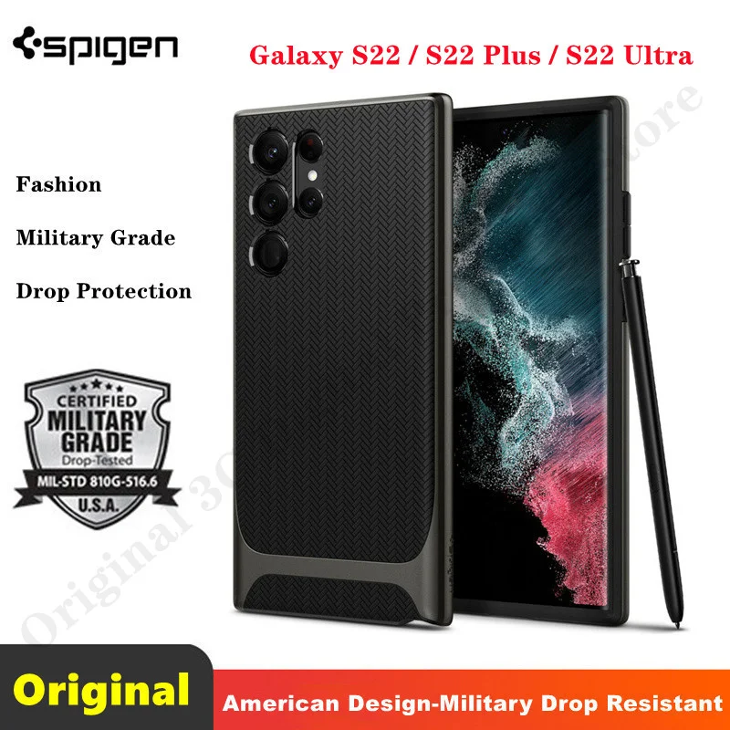 

For Samsung Galaxy S22 / S22+ / S22 Plus / S22 Ultra Case | Spigen [Neo Hybrid] Shockproof Slim Cover