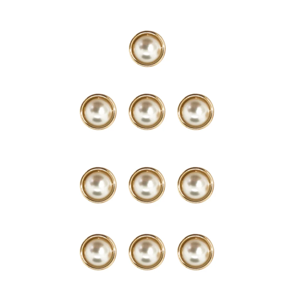 

Buttons Metal Clothes Sewing Round Shirt Alloy Snapsew Fastener Pearl Jackets Replacementsuit Jewelry Decorative Jean Buckles