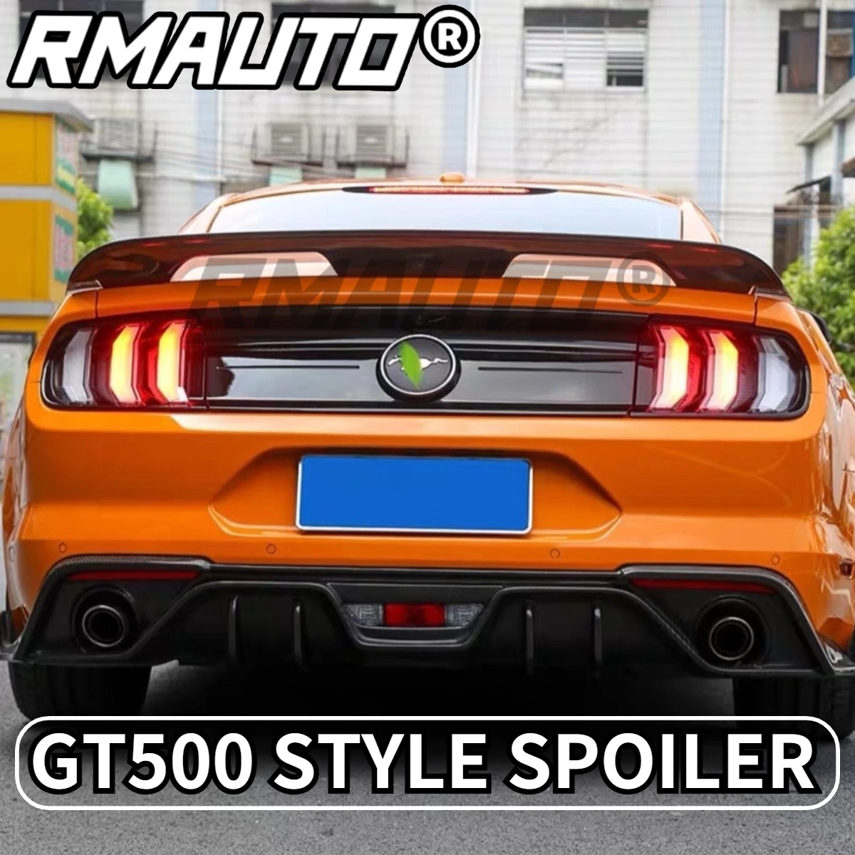 

For Mustang 2015-2021 GT500 Style Carbon Fiber Rear Trunk Spoiler Wing High Quality Car Rear Spoiler Body Kit Car Accessories