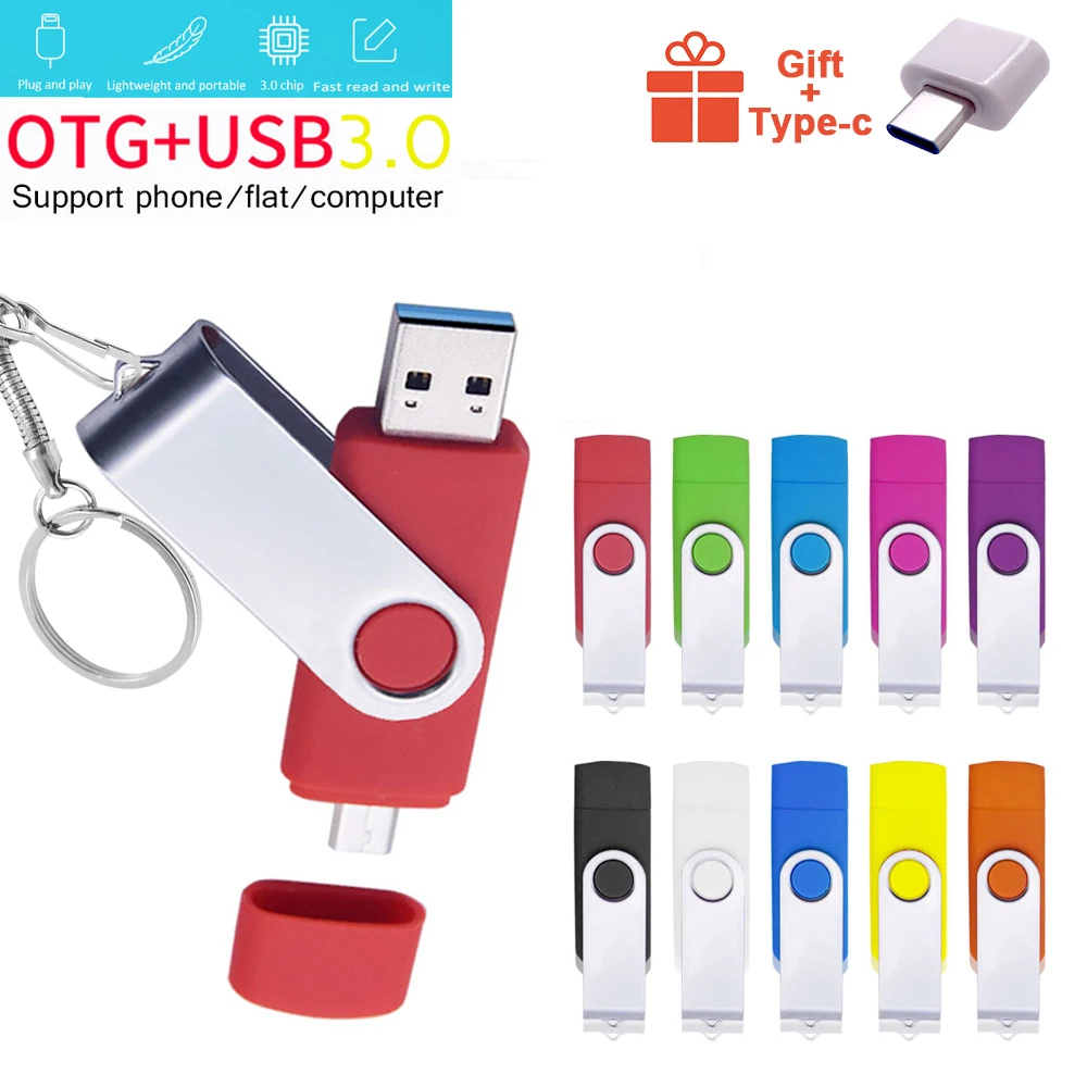 

Высокоскоростной USB 3,0 OTG металлический Usb флеш-накопитель 3,0, флеш-накопитель 64 ГБ, 128 ГБ, 256 ГБ, 512 ГБ, ключ, Usb флешка, флеш-накопитель USB Type-C