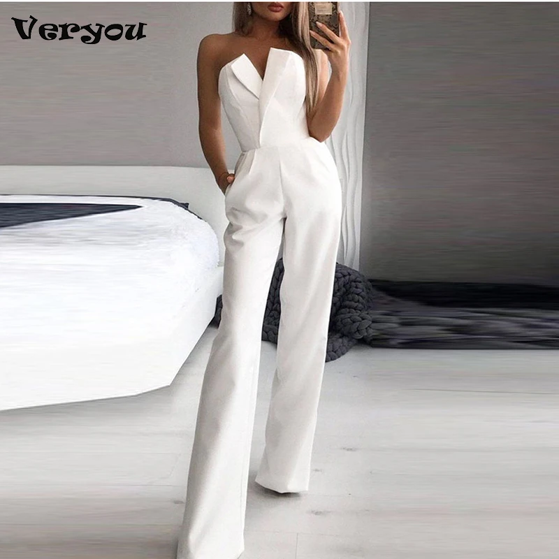 

2023 New Women Elegant Mesh Sexy Jumpsuit Lady Fashion Sexy V Neck High Waist Corset Wide Leg Trousers Romper Overalls