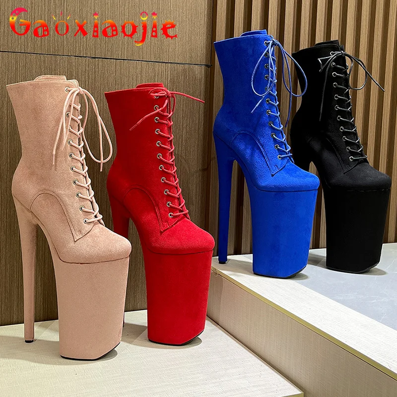 

Женские Фланелевые ботильоны на очень высоком каблуке, 26 см