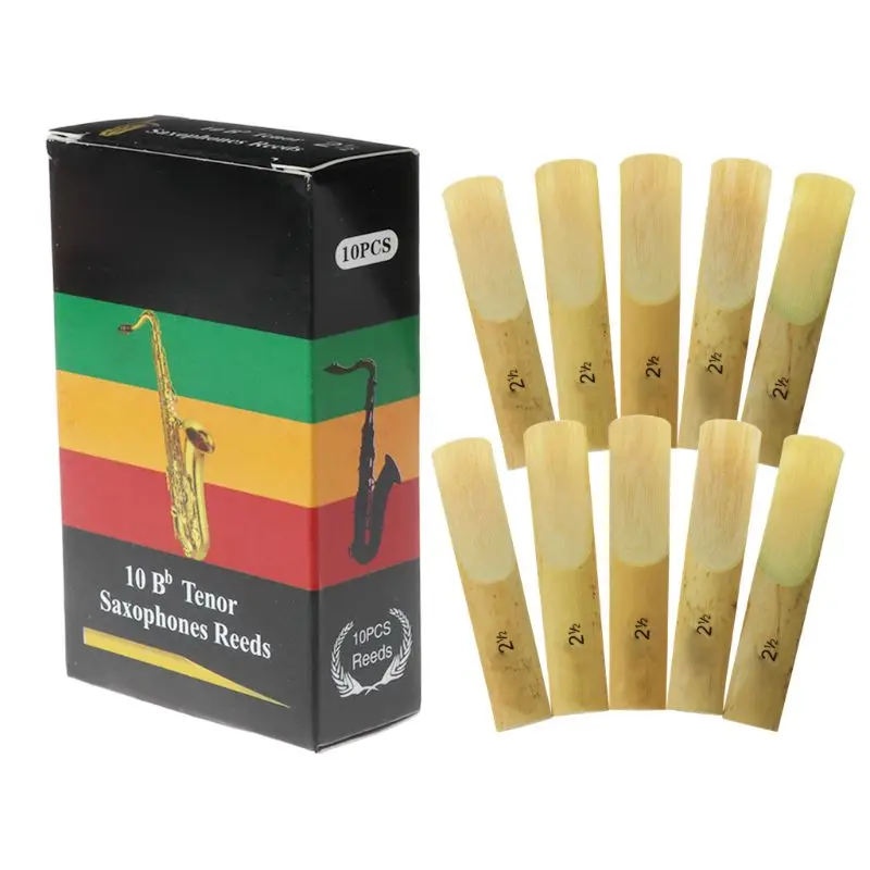 

10pcs Eb Alto Saxophone Reeds Strength 2 2.5 3 Sax Woodwind Instrument Parts