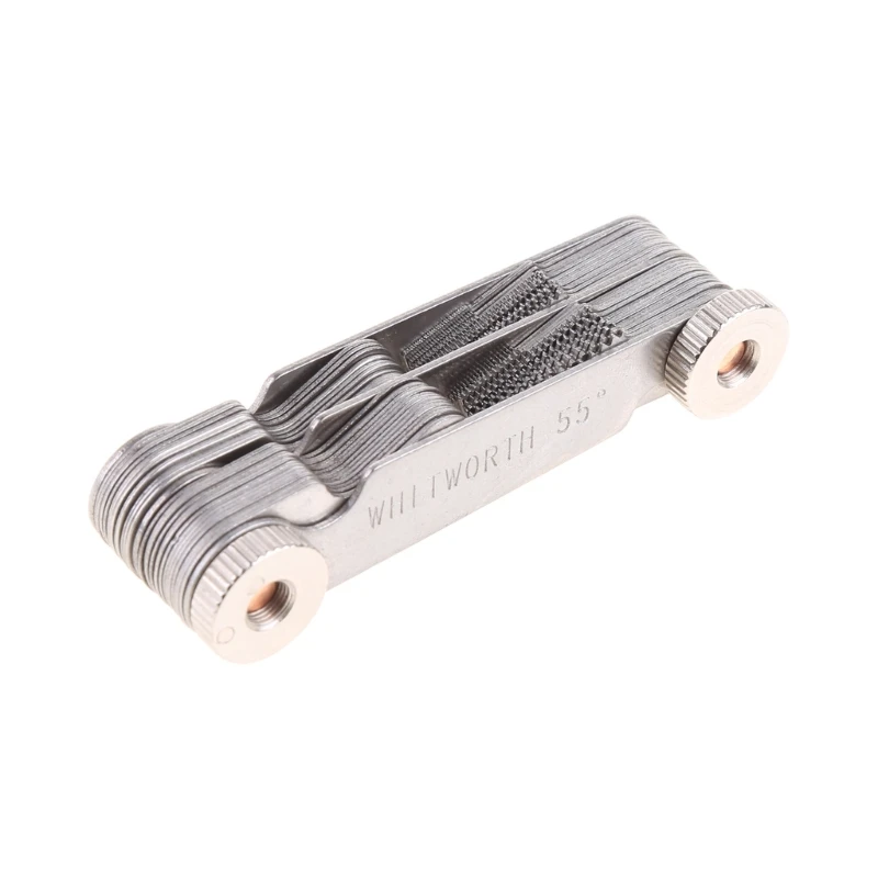 

52Pcs Screw Pitch Gauge 60 Degree Steel Thread Measuring Gage Metric Whitworth