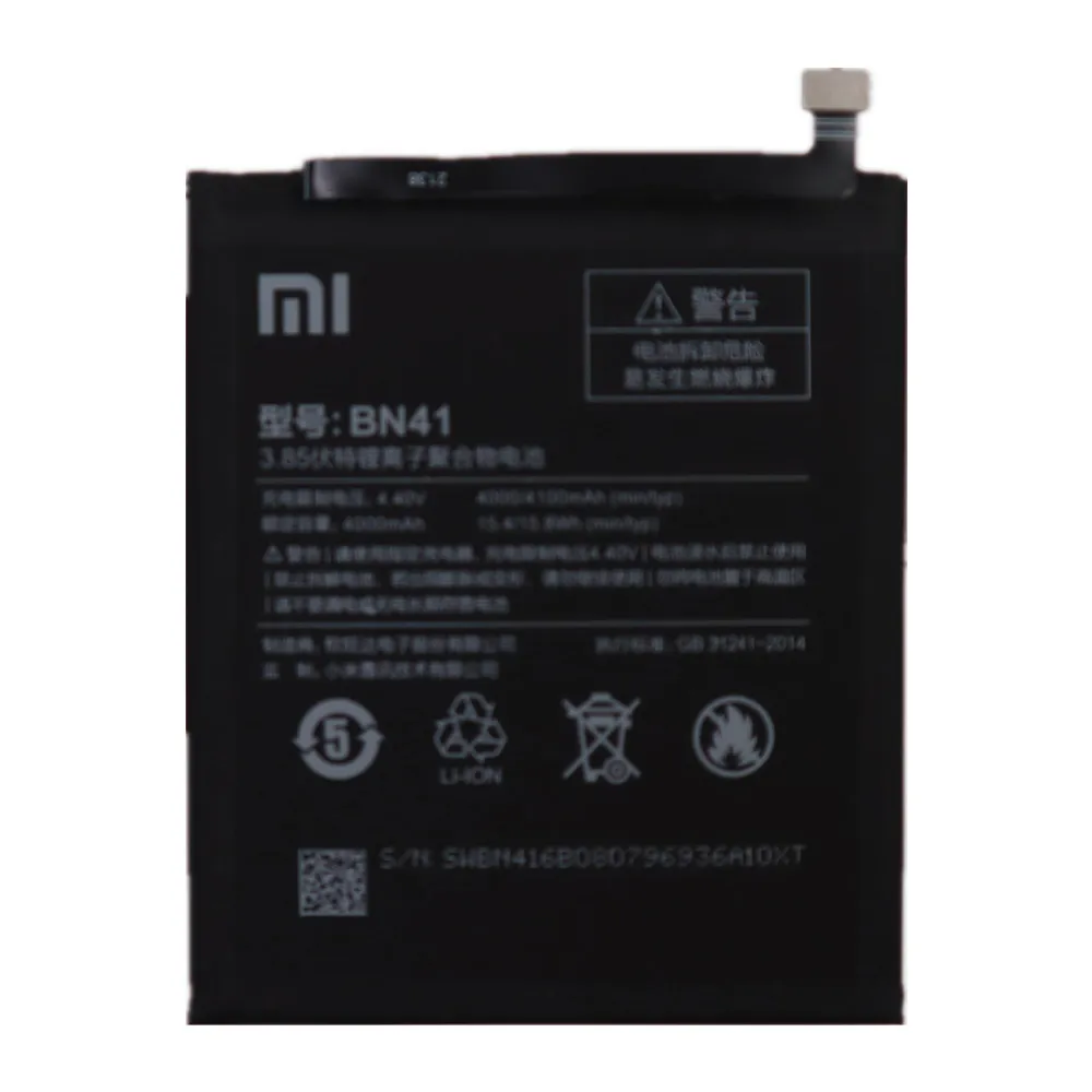 Аккумулятор BN41 для Xiaomi Redmi Note 4 MTK Helio X20 4X 2022 мАч 4100 год | Мобильные телефоны и