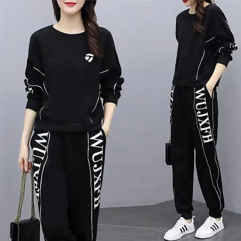 

new Autumn Women's Golf Clothing Fall Golf Suits Pants Clothes 2-piece Set Golf Wear T-shirt Tennis Suits 2023 Golf Wear Women