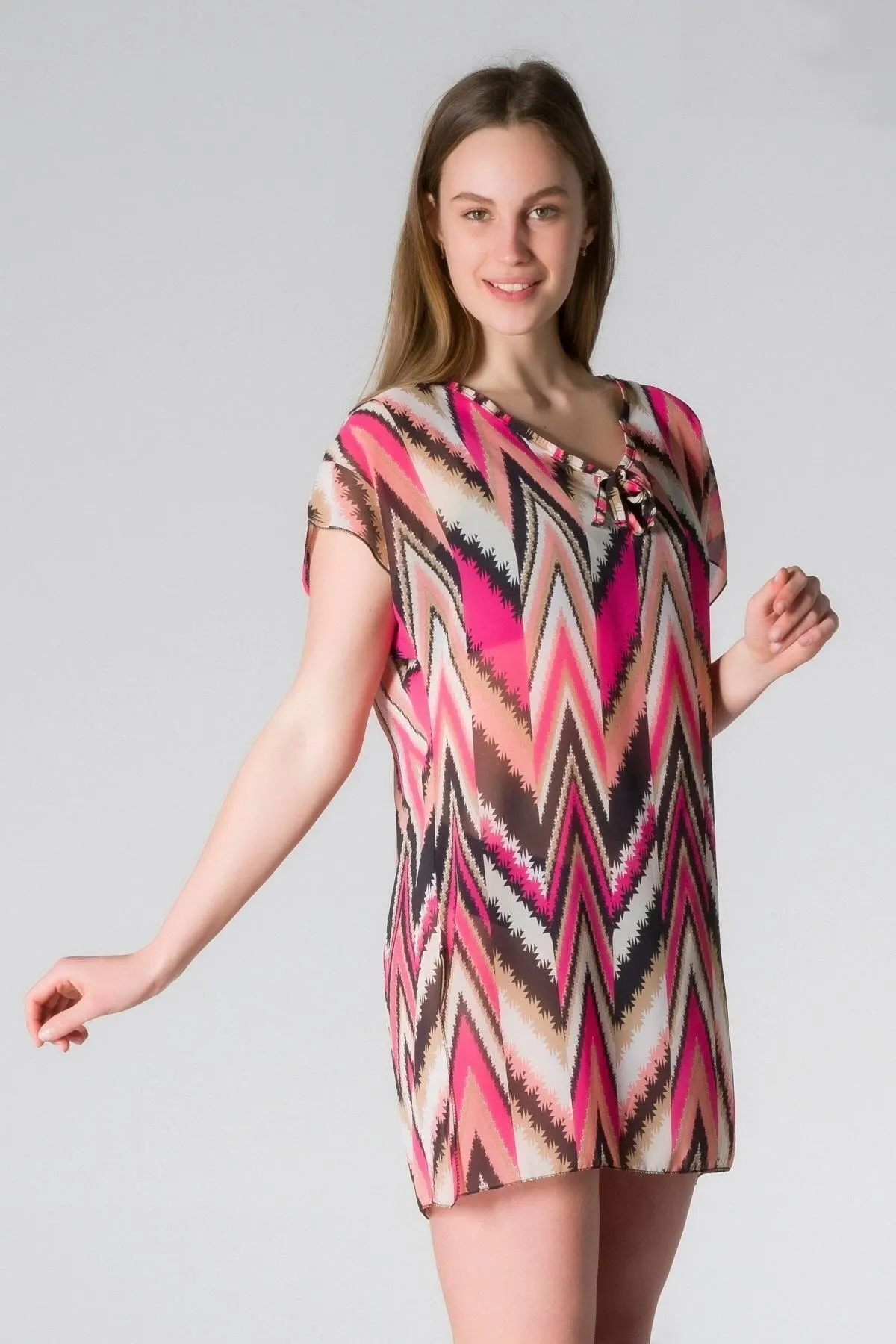 

Женский парео с коротким рукавом, узорчатый купальник, платье, сексуальный костюм туника, пляжная одежда, женский пляжный чехол для бикини