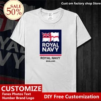 england navy t shirt custom jersey fans diy name number logo tshirt high street fashion hip hop loose casual t shirt