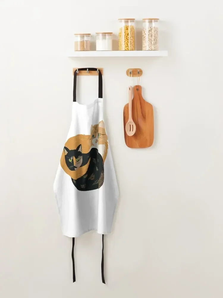 Тыква и Нала - Фартук Кошки в любви Униформа шеф-повара официанта для женщин