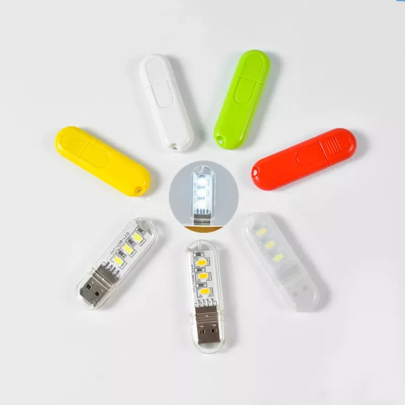 

USB-лампа для книг, 3 светодиода, 5 В, 1 шт.