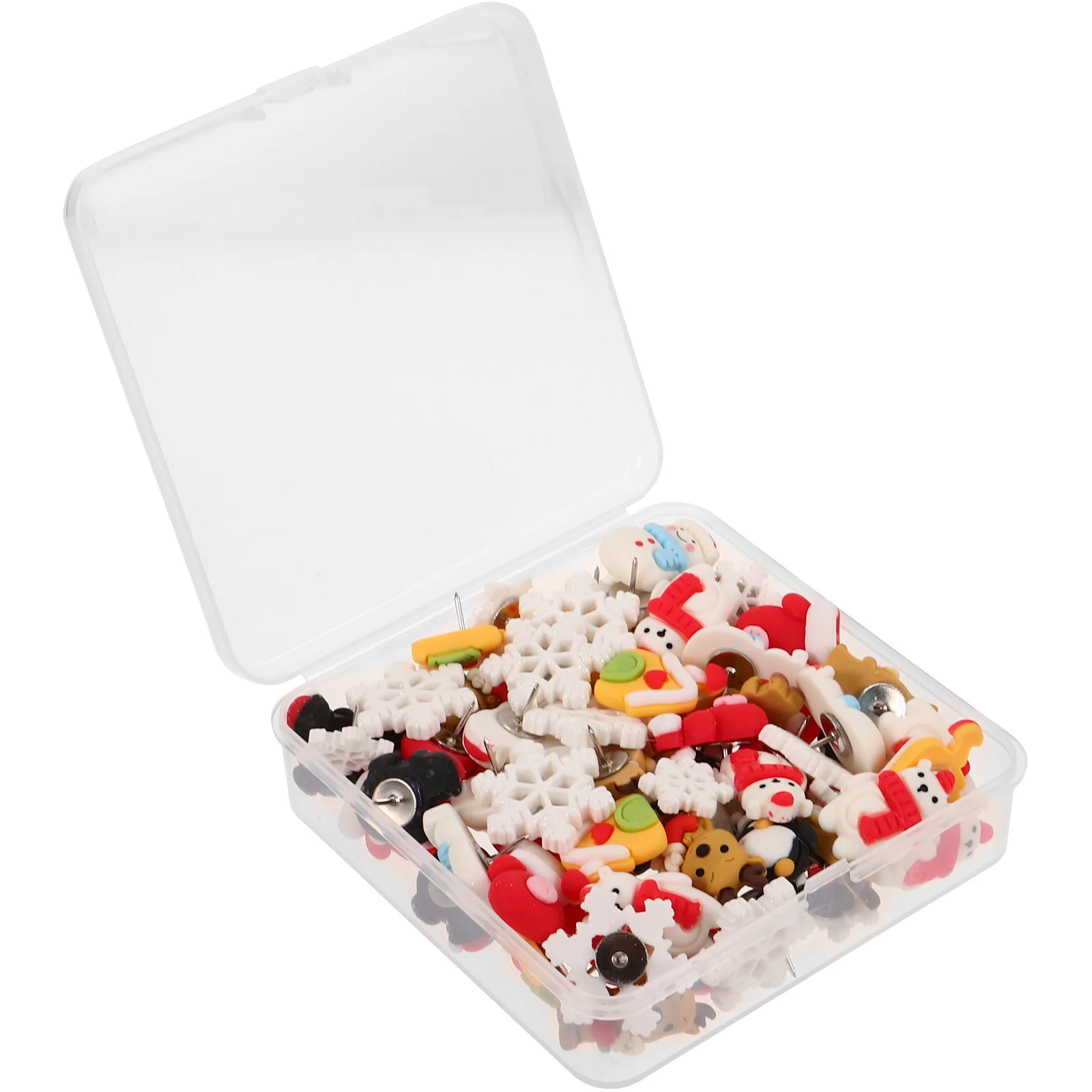 

Christmas Theme Push Pin Party Decor Christmas Thumb Tacks Snowflake Pushpins Drawing Pin Xmas Party Decoration Crafts