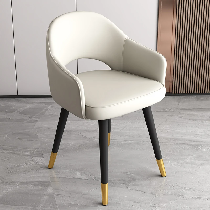 

Эргономичные современные обеденные стулья, роскошные белые металлические стулья для гостиной в скандинавском стиле, уникальная мебель для кухни