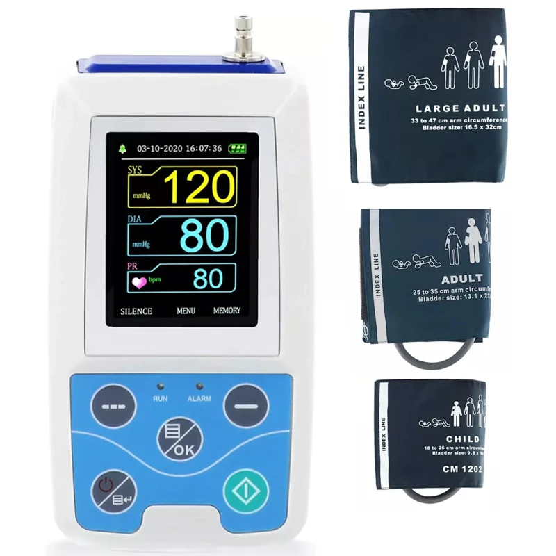 Contec Abpm50 24-часовой амбулаторный монитор артериального давления Электронный