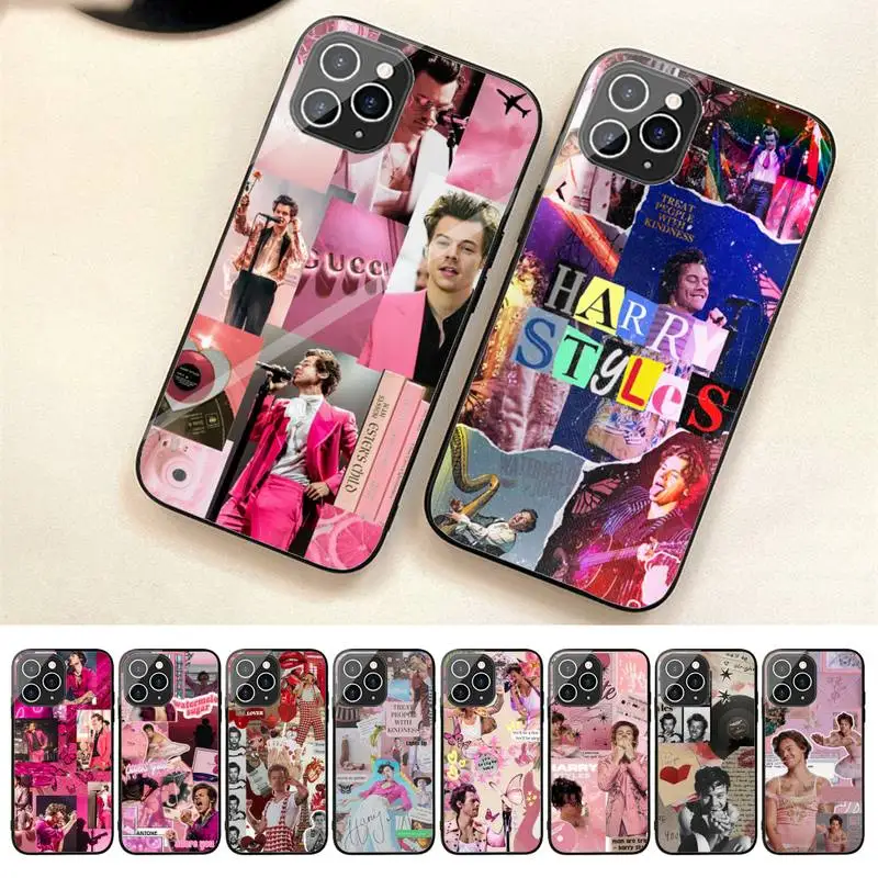 

Pop-H-HaRRy S-styles Phone Case For Iphone 7 8 Plus X Xr Xs 11 12 13 Se2020 Mini 14 Pro Max Tempered Glass Fundas