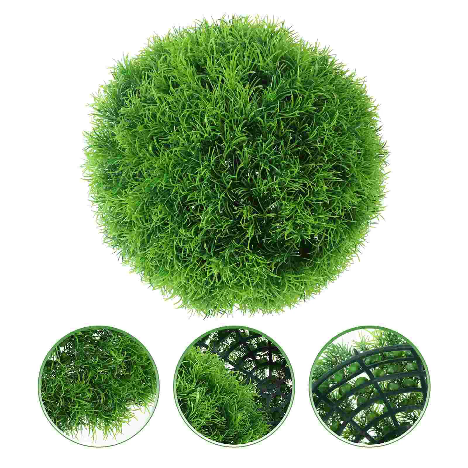 

Artificial Grass Ball Plants Topiary Balls Outdoor Decorative Decorate Green Leaf Simulation Plastic Hanging Ceiling Adornments