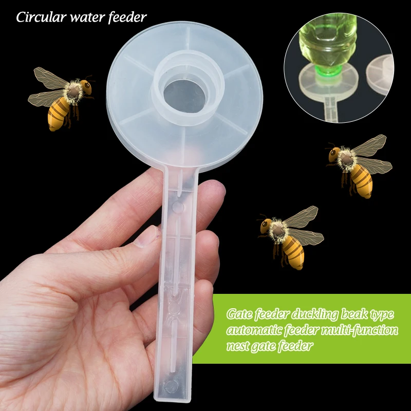 2 Pcs Beekeeping Bees Water Drinking Entry Feeder, Plastic W