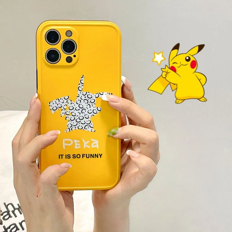 Чехол с изображением покемона Пикачу для IPhone13 12 11 Promax Couple милый аниме X Xsmax