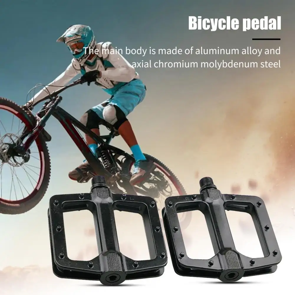 

1 Pair Bicycle Pedal Anti Slip Pedals Aluminum Alloy Left Right Distinction Reflective Bike Pedals Cycling Supplies
