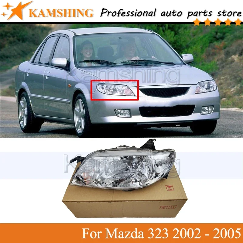 Kamshing передний бампер фара для Mazda 323 2002 2003 2004 2005 передняя