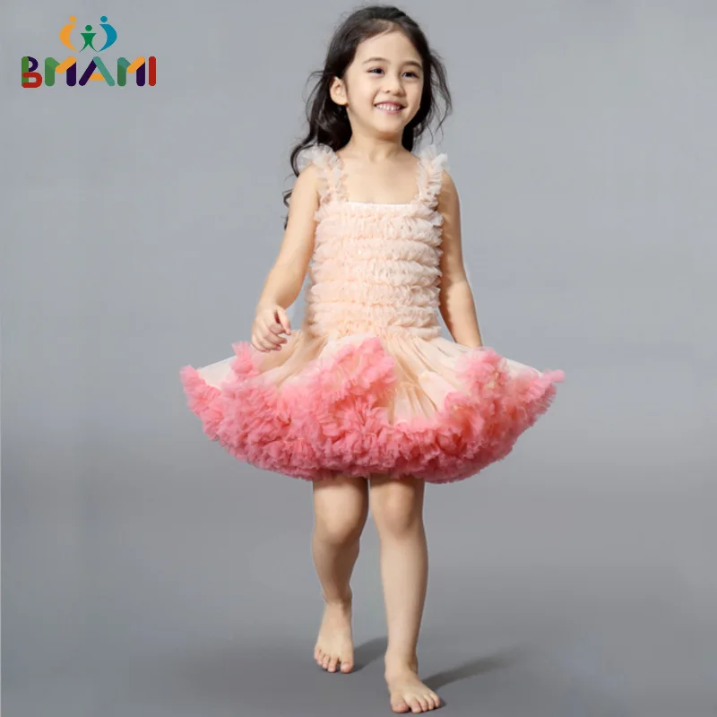 Fashion Girls Tutu Dress Baby Extra Fluffy Birthday Party Cute Autumn Ball Gown Ruffled Bubble Photography | Детская одежда и