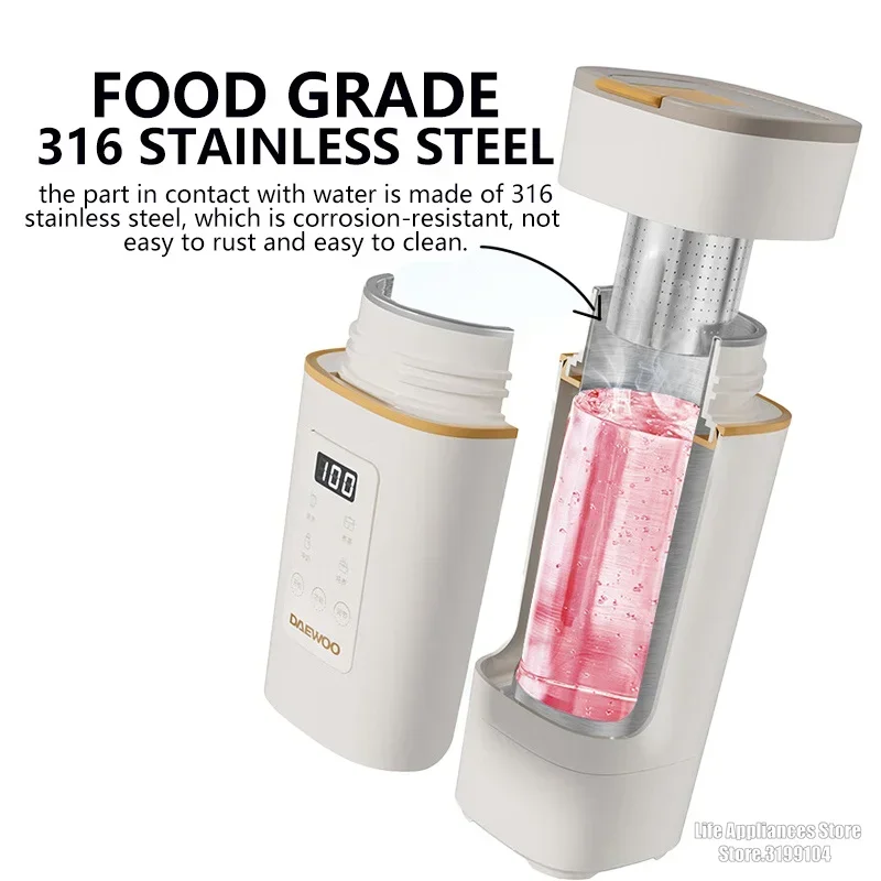 DAEWOO Портативный электрический чайник с контролем температуры быстрое закипание