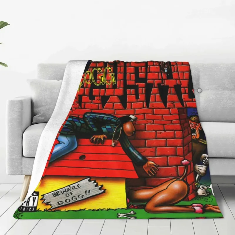 

Warm Soft Blanket Travelling Snoop Dogg Doggystyle Bedding Throws Album Fun Animal Flannel Bedspread Colorful Sofa Bed Cover